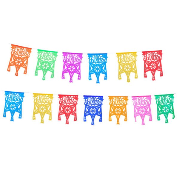 Tira 1/4 de papel piñata con letrero